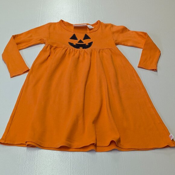 Lolly Wolly Doodle Size 5/6 Halloween Pumpkin Dress Orange - Picture 9 of 10